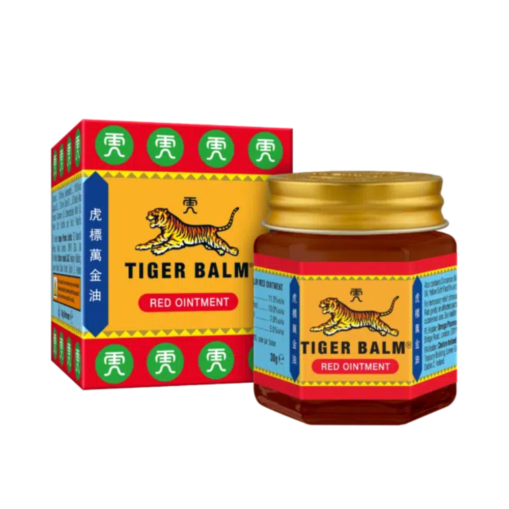 Tiger Balm RED Ointment Muscle Aches And Pains Relief Balm - 19g x 4